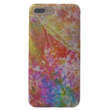 iPhone 7 Plus - TPU IMD Soft Full Case Printing Protective Cover Case - Colorful Marble Pattern